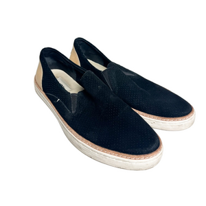 UGG Australia Adley Perf Slip On Black Suede Women Shoes